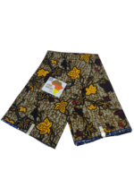 Tissu Dobby Wax Africain Moderne pour Robe de Mariage, Chemise, Design Thème Floral, Luxueux, Tissé, Lourd, pour Rideaux et Coussins