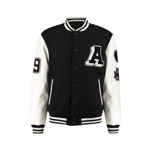 Écussons de broderie de haute qualité OEM veste Letterman pour hommes veste universitaire de baseball pour hommes Streetwear style vintage - Product Image 6