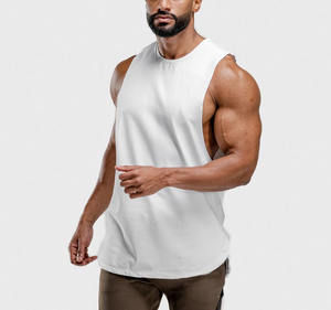 Débardeur respirant grande taille pour hommes gilet à séchage rapide avec conception ample sans manches polyester sports extérieur fitness gilets de gymnastique - Product Image 1