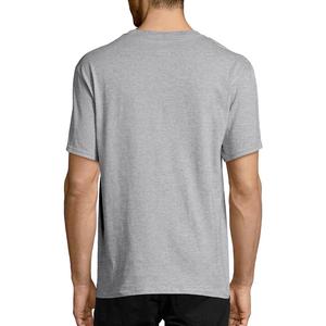 T-shirt décontracté en tricot pour homme, 100 % coton de haute qualité, personnalisable avec logo imprimé, manches courtes, exporté directement - Product Image 3