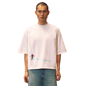 T-shirt de ski tricoté oversize en fil texturé doux – Maille décontractée premium respirante et écologique pour l'été - Product Image 6