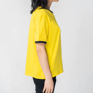 เสื้อยืดผู้หญิงคุณภาพสูงผ้าฝ้ายประดับเพชรเทียม ขายส่ง รับผลิตตามแบบ (OEM) พิมพ์ลายตามสั่ง คอกลม สำหรับสุภาพสตรี - Product Image 4