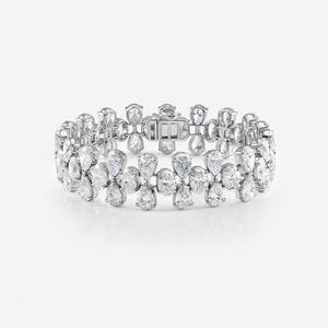 Pulseras de diamantes de laboratorio y oro blanco hechas a mano de lujo, accesorios clásicos de moda para mujer, alta joyería de oro sólido de 18K OEM - Product Image 3