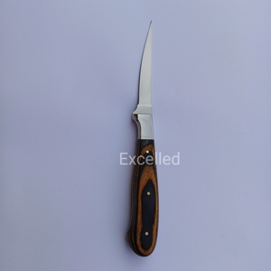 Cuchillo de cocina de acero J2 personalizado hecho a mano de alta calidad, cuchillo de Chef de Emparejamiento con Funda de cuero, refuerzo de acero y mango de madera Pakka - Product Image 4