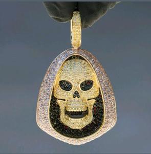 จี้หัวกะโหลกคุณภาพสูง ดีไซน์แข็งแรง สวยงาม ทำมือ ทนทาน ราคาดีที่สุดจากผู้ส่งออก เหมาะสำหรับเป็นของขวัญสำหรับผู้ชาย - Product Image 4