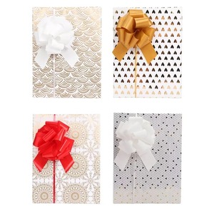 Double Side PE Recyclable Art <b>Paper</b> Gift <b>Wrapping</b> Roll Gold Stars Hearts Polka Dots Geometric Patterns Black <b>White</b> Eco-Friendly - Product Image 6