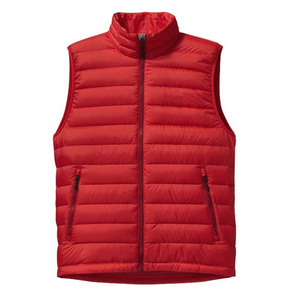 Chaleco de pesca con cuello levantado de talla grande para hombre, chaqueta de plumón hinchada impermeable de poliéster, tela de lona informal de estilo burbuja transpirable - Product Image 4