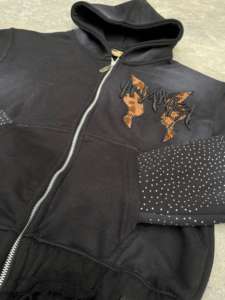 Sweat-shirts et sweats à capuche zippés pour hommes, en coton lourd 100 %, pour l'hiver, avec impression numérique et broderie - Product Image 4