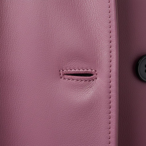 Manteau trench en cuir élégant pour homme, vêtement d'extérieur long et chaud, matière douce et confortable, durable, à capuche en coton pour l'hiver - Product Image 5