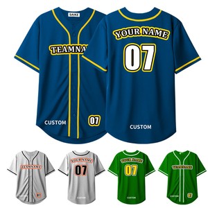 Ensemble de maillots de baseball et de softball de qualité supérieure, nom et numéro personnalisés, matériau léger et confortable - Product Image 2