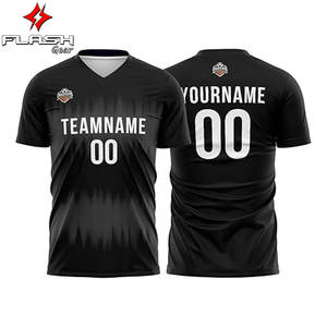 Vente en gros de maillots de football en polyester à sublimation, vêtements de football personnalisés pour hommes, uniformes d'équipe respirants avec logo, allumettes, entraînement - Product Image 1