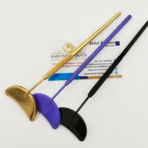 Miroir cosmétique éclairé imprimé nom commercial personnalisable avec poignée colorée Miroirs d'extension de cils durables - Product Image 4