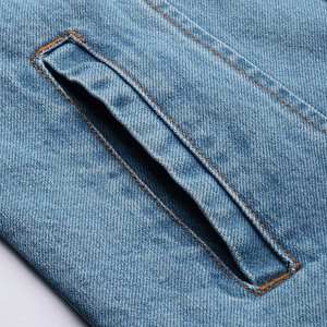 สินค้าใหม่ที่กําหนดเองผู้ชายยีนส์องแจ็คเก็ตสไตล์เหมาะสมองผ้าฝ้ายองลําลองบางผู้ชายแจ็คเก็ต - Product Image 5