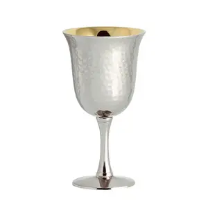 New Design Handmade Brass Kidush Cup Wholesale Manufacturer Custom Made Bar Accessories Kidush Cup Supplier