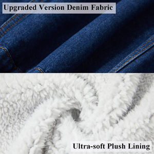 Chaqueta Vaquera de Alto Rendimiento para Hombre, Tela de Algodón, Estilo Urbano, Color Sólido, Transpirable, Elegante - Product Image 6