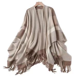 Shoulder poncho <b>wool</b> <b>shawl</b> luxury cashmere scarf for women winter soft warm cozy elegant versatile fashion layered wrap - Product Image 2