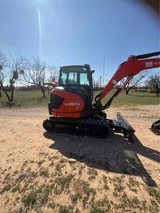 Nouvelle mini-excavatrice Kubota KX057-5 2025 de 5,7 tonnes, excavatrice sur chenilles diesel certifiée CE/EPA, excavatrice compacte hydraulique avec lame angulaire - Product Image 3