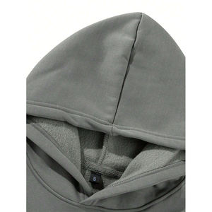 Sweat-shirts à capuche pour hommes en coton 100% avec logo personnalisé, ensemble de vêtements en molleton, sweat-shirt oversize uni, pull unisexe, sweat-shirts pour hommes - Product Image 5