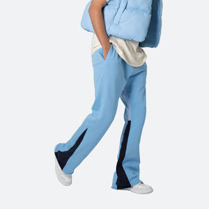 High Quality Unisex Slim Fit Midweight Flare Pants Custom <b>Men's</b> Flared Sweatpants Polyester/Cotton Canvas Outdoor Breathable - Product Image 3