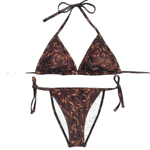 Traje de baño Sexy sólido para mujer, de 2 piezas Bikini, novedad de verano 2025, traje de baño para mujer, diseño de logotipo, precios baratos para Bikini de mujer - Product Image 2