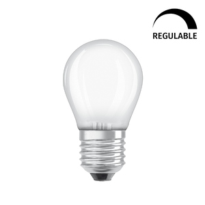 Lámpara Esférica LED Osram 443978 con Cristal Mate, Retrofit, Regulable, E27, 3.4W, 2700K, 470Lm - Product Image 1