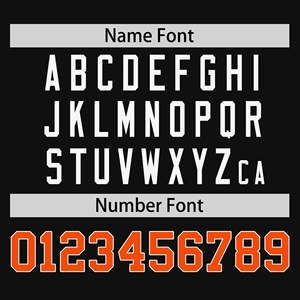 Camiseta Deportiva Transpirable con Cuello en V y Botones, Color Negro y Naranja, Uniforme Personalizado para Equipos de Béisbol y Sóftbol con Nombre y Número - Product Image 4