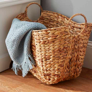 CESTA DE RATÁN Y JACINTO DE AGUA/NATURAL Y DURADERA/HECHA EN VIETNAM - Product Image 5