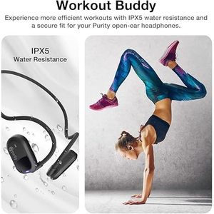 UU000136 Auricolari Sportivi Wireless Bluetooth Open-Ear con Doppio Microfono e Conduzione Aerea Reale Compatibili - Product Image 5