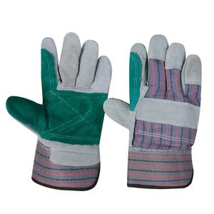 Gants de sécurité industriels robustes en cuir croûte pour hommes, pour la soudure et la découpe à chaud, avec doublure en coton confortable, prix de gros - Product Image 1