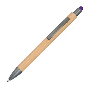 Penna a Sfera in Bambù Personalizzata <span class=keywords><strong>LUCIO</strong></span>, Gadget Unico per una Scrittura Confortevole - Product Image 2
