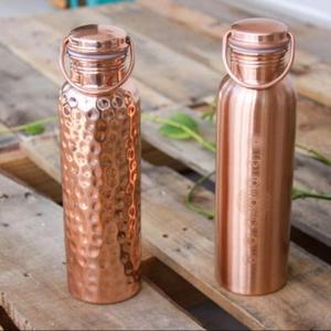 Botella de diseño martillado de cobre puro Acabado atractivo para una mejor experiencia de bebida para agua hirviendo - Product Image 5