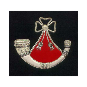 Parche bordado hecho a mano de Escocia de alta calidad, tela táctica cosida de alambre dorado para sombrero, precio disponible OEM personalizable - Product Image 6