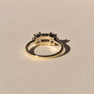 Anillo de Compromiso y Boda de Plata 925 con Diamante Cultivado en Laboratorio con Corte Media Luna Exclusivo, Certificado IGI, Venta al Por Mayor para Exportación - Product Image 2