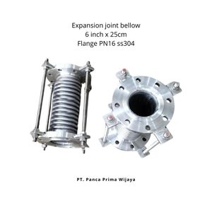 Soufflet de joint de dilatation à bride de haute qualité SS304 6 pouces X 25cm PN16 avec biellette pour usage industriel - Product Image 2