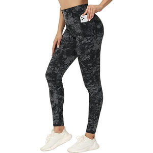 Leggings Deportivos Personalizados de Diseño Brasileño, Cintura Alta Elástica, Estampado de Leopardo, Ecológicos, 220g, Secado Rápido y Transpirables - Product Image 1