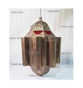 Linterna colgante de calidad fantástica, linterna colgante de hierro y vidrio de diseño único para uso en interiores y exteriores - Product Image 2