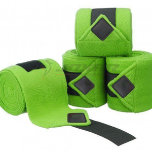 Vendajes de caballo cómodos y elásticos diseñados para uso profesional que brindan un ajuste y soporte seguros durante el entrenamiento de equitación - Product Image 4