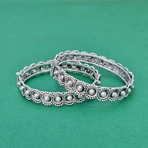 Derniers bracelets ouvrants de qualité d'exportation faits à la main avec placage oxydé - Product Image 1