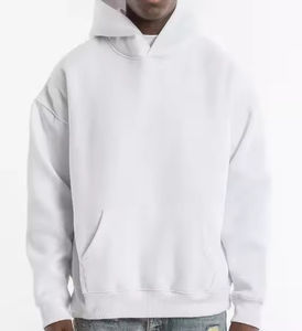 Sweats à capuche pour hommes Pull 100% coton de haute qualité Sweat à capuche oversize Street Wear Fashion Custom Men Hoodies - Product Image 2