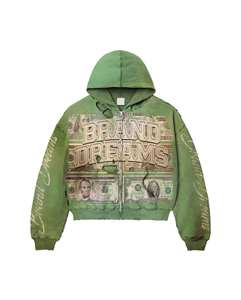 OEM Custom Autumn 100% Cotton Fleece Half Zip Hoodie High Quality Thick Comfortable Plus Size Distressed Acid Wash Baggy Style - Product Image 4