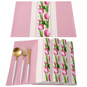 Venta al por mayor 100% algodón orgánico resistente al calor manteles decorativos personalizados impermeables restaurante uso doméstico certificado GOTS clásico - Product Image 5