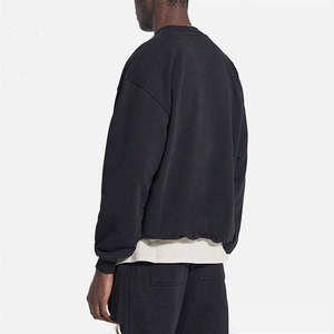 Pull-over surdimensionné à col ras du cou en coton épais imprimé sur mesure par OEM Sweat-shirt bon marché pour hommes - Product Image 4