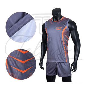 Diseña Tu Propio Logotipo, Nombre de Equipo Personalizado, Uniformes de Voleibol para Hombre, 100% Poliéster, Transpirables, de Secado Rápido, Tallas Grandes, Venta al Por Mayor - Product Image 3