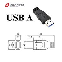 Cable de Alimentación PRODATA USB 3.0 Tipo-A a Tipo-C I/O con hasta 8W de Potencia para Visión Artificial y Aplicaciones Electrónicas