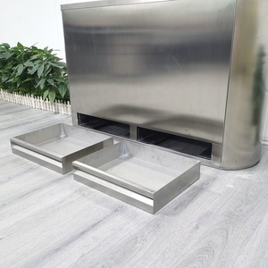 Chất Lượng Cao 4-Ngăn Thép Không Gỉ Tái Chế Bin, Lớn Trong Suốt Thùng Rác Có Thể Cho Sân Bay - Product Image 6