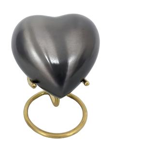 Elegante Pet Love Latón Forma de corazón Cremación Urnas funerarias para cenizas Forma única Recuerdo de cremación de latón con precios bajos 2024 - Product Image 5