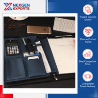 Nexgen Exporta Portafolios de Piel Sintética de Alta Calidad, Modernos y de Lujo, con Clip, Tamaño y Color Personalizables, Opción de Logotipo Personalizado