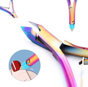 Rainbow Color Coated <b>Cuticle</b> Nipper Nail Nipper for Trimmer Dead Skin Manicure and Pedicure Tools for Nail and Beauty Care - Product Image 3