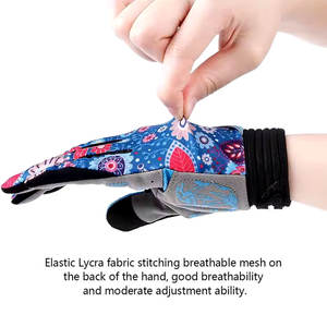 ถุงมือปั่นจักรยานสำหรับผู้ชายถุงมือปั่นจักรยานแบบเต็มนิ้วปรับแต่งได้ดีไซน์จากโรงงาน - Product Image 3