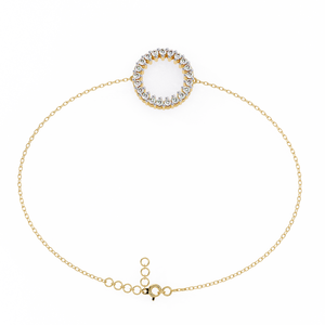 Fabulous 18K <b>Gold</b> Lab Grown Diamond Bracelet & <b>Bangle</b> - Product Image 1